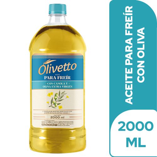 Imagen de Aceite Olivetto con Oliva para Freír 2000 Ml ACEITE OLIVETTO P/FREIR 2 L
