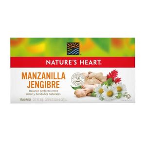 Té Nature's Heart Manzanilla Jengibre 30 G