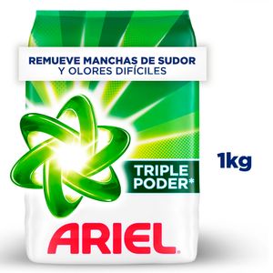 Detergente Ariel Ropa Blanca y de Color Polvo 1 Kg
