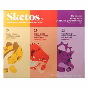 Yogurt Griego Sketos Kids 80 G X6 Unds