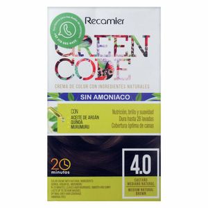 Tinte para cabello GREEN CODE castaño mediano natural (1 und)