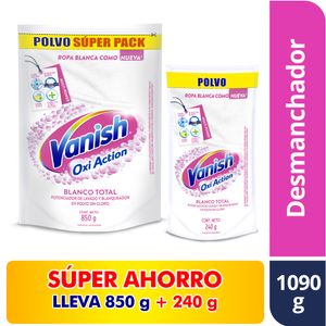 Quitamanchas Vanish polvo blanco 850g + 240g