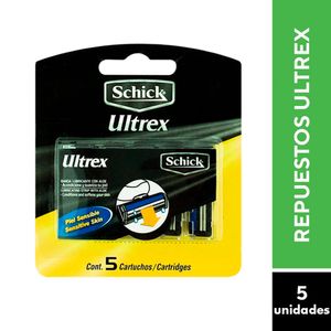 Maquina de Afeitar Schick Ultrex Repuesto X5 Unds