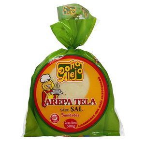 Arepa Doña Aleja Tela Sin Sal 500 G X 5Unds