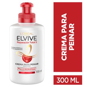 Crema de Peinar Elvive Reparación Total 5 Cabello Dañado 300 Ml