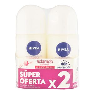 Desodorante Nivea Roll On Aclarado Natural 50 Ml X2 Unds