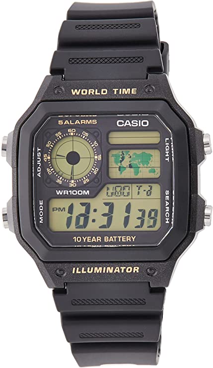 Imagen de Reloj Casio Modelo AE-1200WH-1B Diseño Clásico