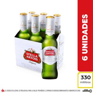 Cerveza Stella Artois 330 Ml X6 Unds