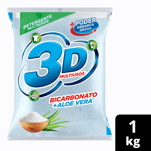 Detergente 3D Multiusos Polvo 1 kg