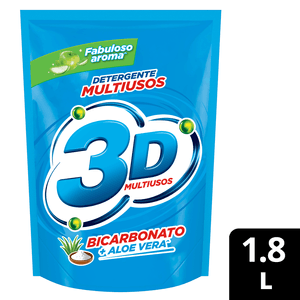 Detergente Líquido 3D Multiusos 1800 Ml